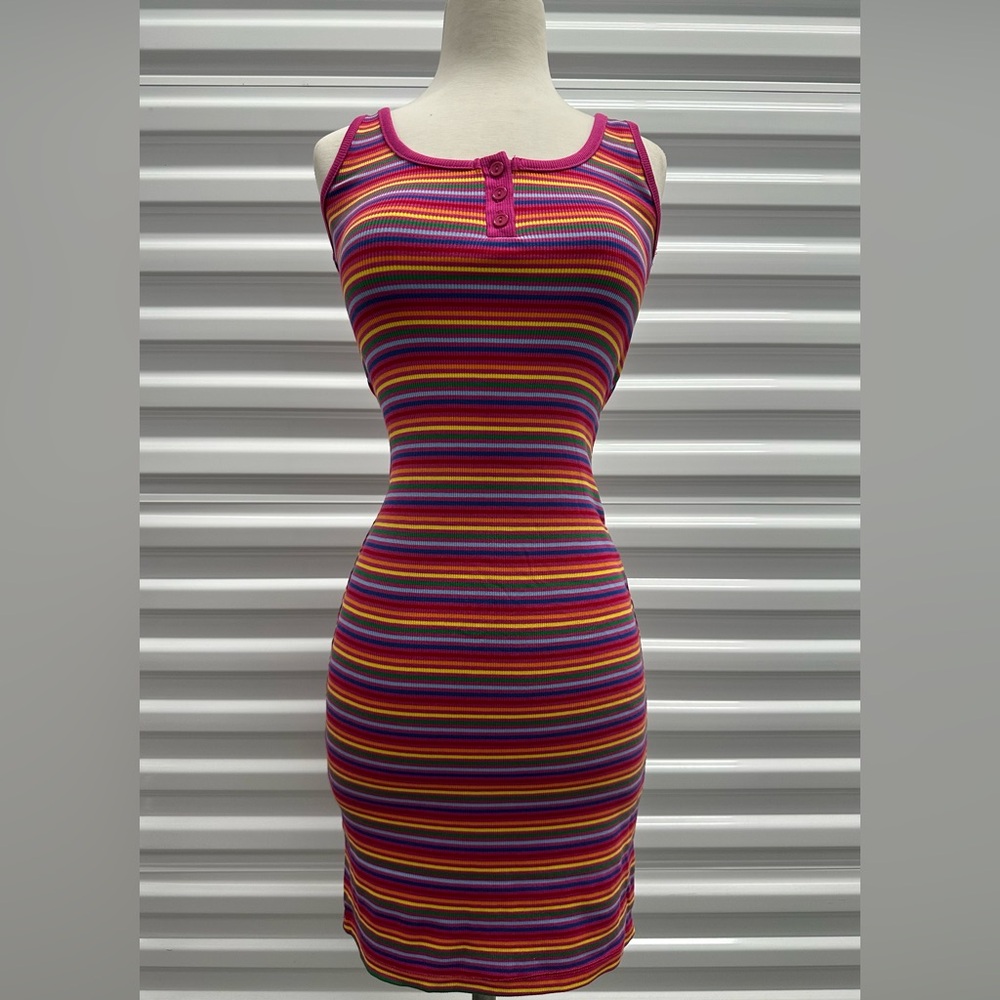 Heart & Hips Red Orange Bodycon Mini Dress